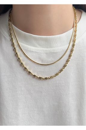 گردنبند استیل ( فولاد ) طلائی زنانه روکش طلا XUPING JEWELRY - کد 900416123