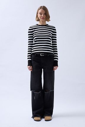 بلوز مشکی زنانه رگولار Black Fashion - کد 901443751