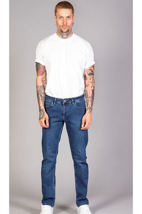 شلوار جین آبی مردانه پاچه لوله تفنگی LTC Jeans - کد 900291132