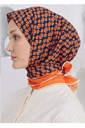 دستمال گردن سرمه ای زنانه پنبه ای Emproyal - کد 846432511