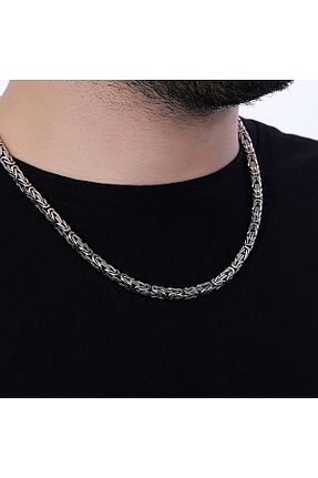 گردنبند نقره طوسی مردانه 925 عیار DARAMA KUYUMCULUK - کد 900304488