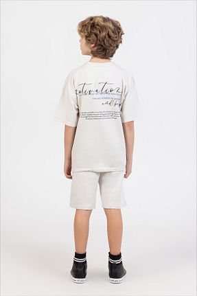 ست بالاتنه و پائین تنه نباتی بچه گانه بافتنی Ruhat Kids - کد 901472526
