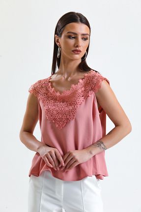 بلوز صورتی زنانه ساده Sense - کد 727709754