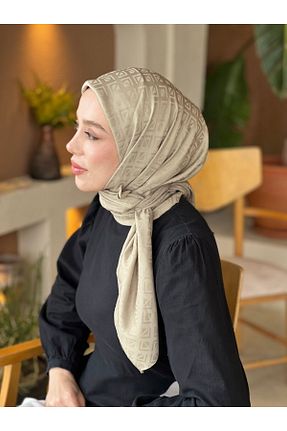 روسری قهوه ای پنبه ای Modakaşmir - کد 900324610