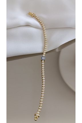 دستبند استیل (فولاد) طلائی زنانه استیل (فولاد) SENAM TAKI - کد 884498415