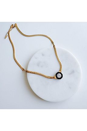 گردنبند استیل ( فولاد ) طلائی زنانه استیل (فولاد) VenüsDesign - کد 846386201