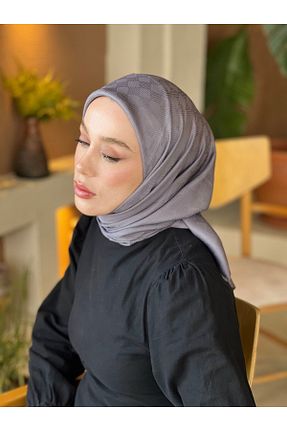 روسری طوسی پنبه ای Modakaşmir - کد 900326787