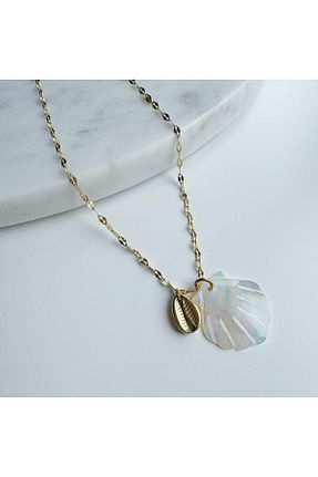 گردنبند استیل ( فولاد ) طلائی زنانه استیل (فولاد) VenüsDesign - کد 857186503