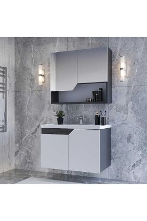 قفسه حمام طوسی MDF TETA HOME - کد 815767471