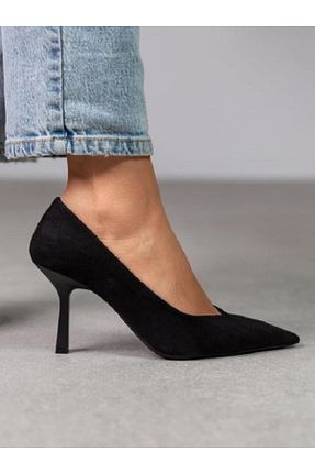 کفش پاشنه بلند کلاسیک مشکی زنانه جیر trendyes - کد 900382217