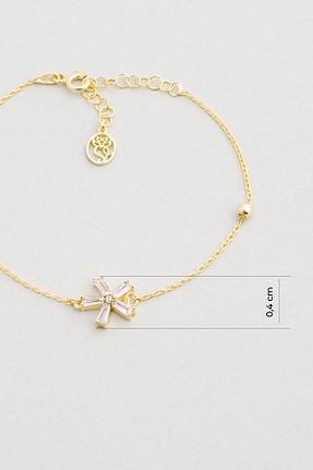 دستبند نقره زرد زنانه 925 عیار So Chic - کد 800427938