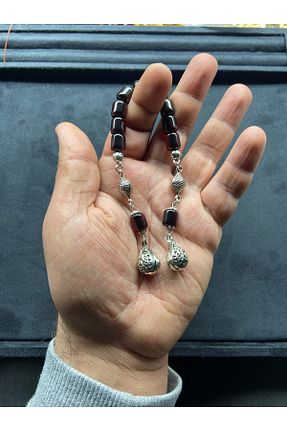 تسبیح قهوه ای کهربا Kt - کد 900357447