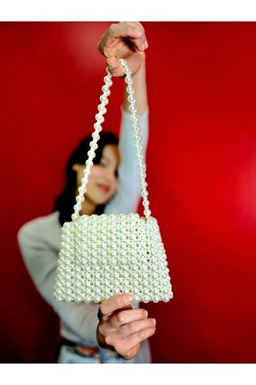 کیف دوشی سفید زنانه پارچه ای MODA - کد 897883277
