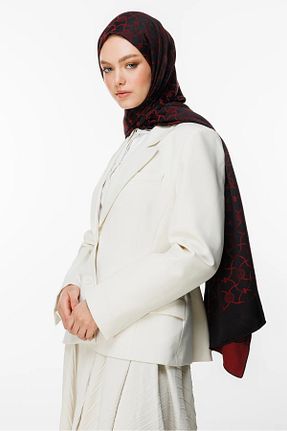 شال زرشکی زنانه کشمیر Mooncorn - کد 900392164