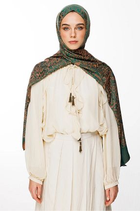 شال نارنجی زنانه کشمیر Mooncorn - کد 900392318