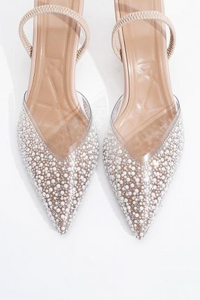 کفش مجلسی بژ زنانه چرم مصنوعی luvishoes - کد 900387888