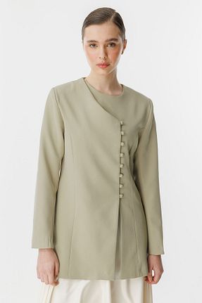 کت حجاب سبز Fitted Hooopstore - کد 900380512