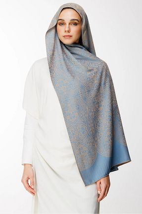 شال فیروزه ای زنانه کشمیر Mooncorn - کد 900393134