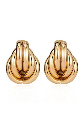 گوشواره استیل (فولاد) طلائی زنانه استیل (فولاد) VenüsDesign - کد 753820081