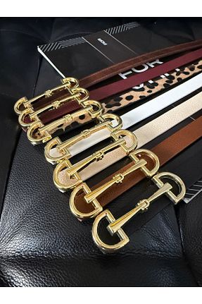 کمربند رنگی زنانه چرم مصنوعی Fiori - کد 900375244