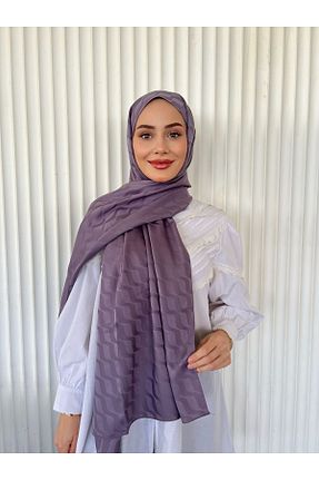 شال بنفش زنانه ابریشم Pull Scarfs - کد 890617158