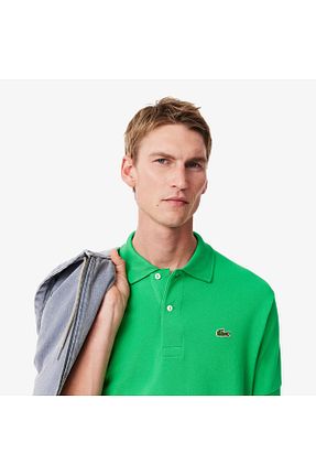 پولوشرت سبز مردانه پنبه ای Lacoste - کد 756440239