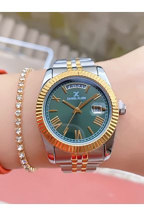 ساعت مچی زرد زنانه 36-40 میلی متر Daniel Klein - کد 636990055