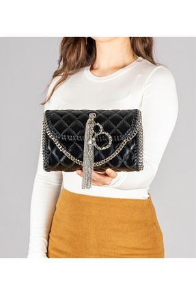 کیف مجلسی مشکی زنانه چرم مصنوعی MONROE - کد 901817687
