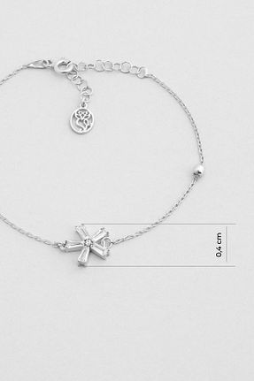 دستبند نقره سفید زنانه 925 عیار So Chic - کد 800427778
