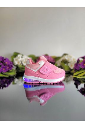 کفش اسنیکر صورتی بچه گانه چسبی elma bebe - کد 900384320