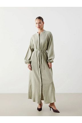 لباس سبز زنانه پنبه ای LC Waikiki - کد 900382718