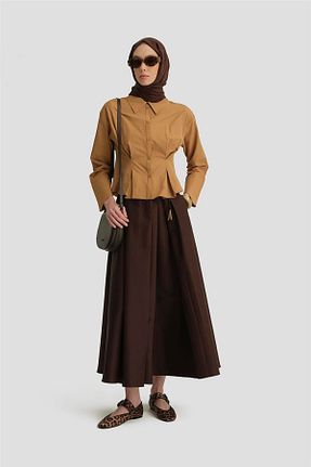 پیراهن حجاب سرمه ای زنانه رگولار Armine - کد 900379541