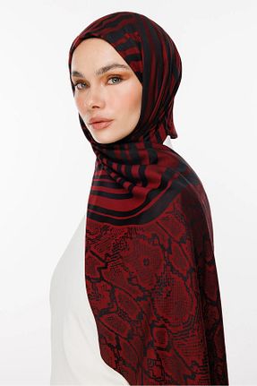 شال زرشکی زنانه کشمیر Mooncorn - کد 900392790