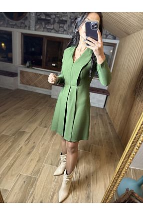 لباس خاکی زنانه بافتنی caddstore - کد 901724895