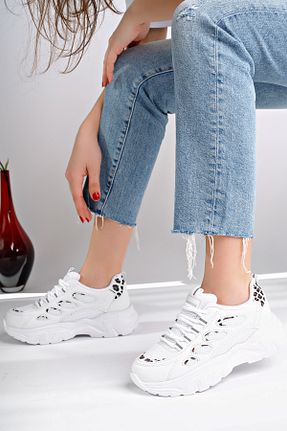 کفش اسنیکر رنگی زنانه بند دار Moda Kadıköy - کد 900380359