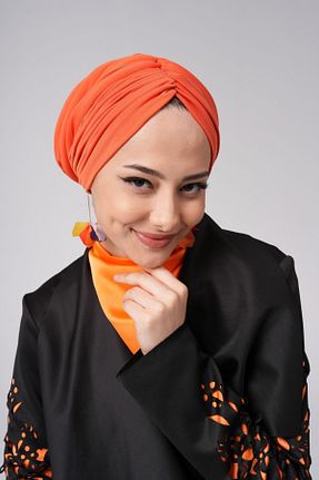 کلاه شنای حجاب نارنجی زنانه Ambargo - کد 887888140