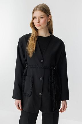 ست بالاتنه و پائین تنه مشکی زنانه بافتنی Hooopstore - کد 900433756