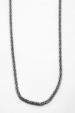 گردنبند نقره طوسی مردانه 925 عیار oya silver - کد 900480545