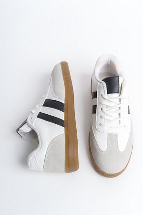 کفش اسنیکر سفید زنانه بند دار lavishoes - کد 900479131