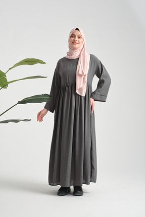 کلاه و ابایا طوسی زنانه مخلوط ویسکون MARDİYE OFFİCİAL - کد 894200976