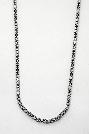 گردنبند نقره طوسی مردانه 925 عیار oya silver - کد 900486459