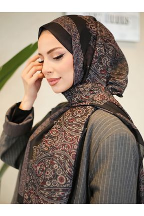 روسری مشکی پنبه پلی استر efdal şal eşarp - کد 900487767