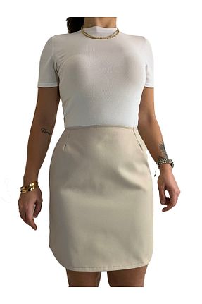 دامن طوسی زنانه بافتنی FREYA MODA - کد 900495159