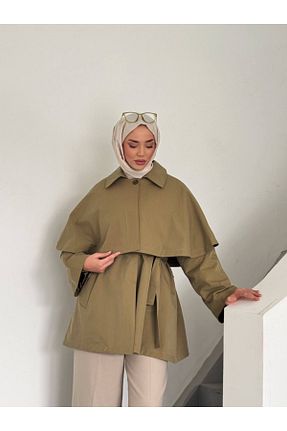 ترنچکت خاکی زنانه آستر دار Esilapark - کد 901817917