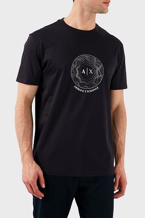 تیشرت سرمه ای مردانه رگولار Armani Exchange - کد 901837626