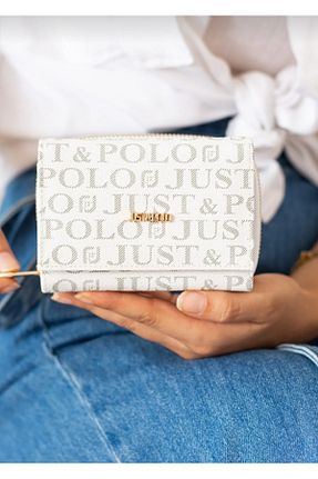 کیف پول سفید زنانه سایز متوسط Just Polo - کد 863756139
