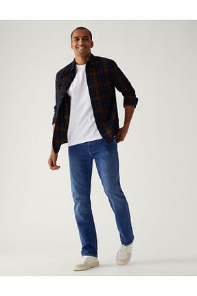 شلوار جین آبی مردانه پاچه ساده Marks & Spencer - کد 666231063