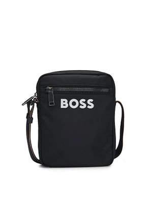 کیف دوشی مشکی مردانه پلی استر BOSS - کد 803717320