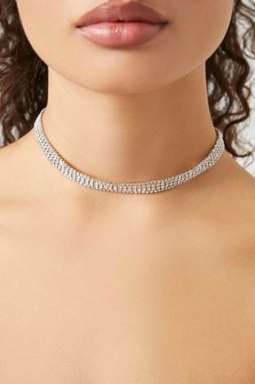 گردنبند جواهر طوسی زنانه زیرکن Forever 21 - کد 866799803