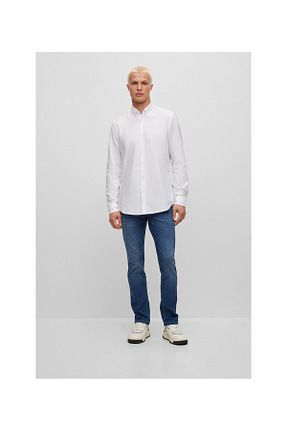 پیراهن سفید مردانه رگولار BOSS - کد 733095255